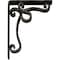 Ekena Millwork Orleans Wrought Iron Bracket, (Triple center brace), Antiqued Pale Gold 2"W x 7 1/2"D x 10"H BKTM02X07X10TOLAPG - alternate 8